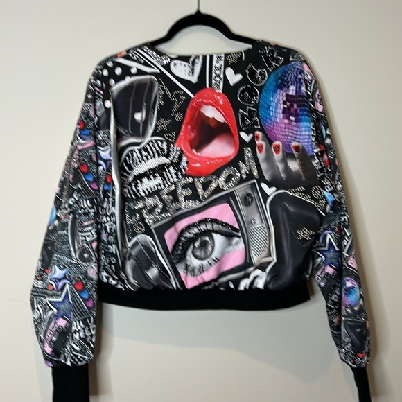 Rock N Karma Bomber Moto Jacket Bedazzled L - Picture 8 of 17